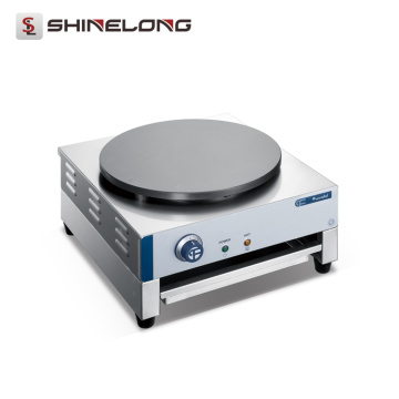 Commercial Stainless Steel 1-Plate Mini Electric Rotating Crepe Maker Machine Automatic